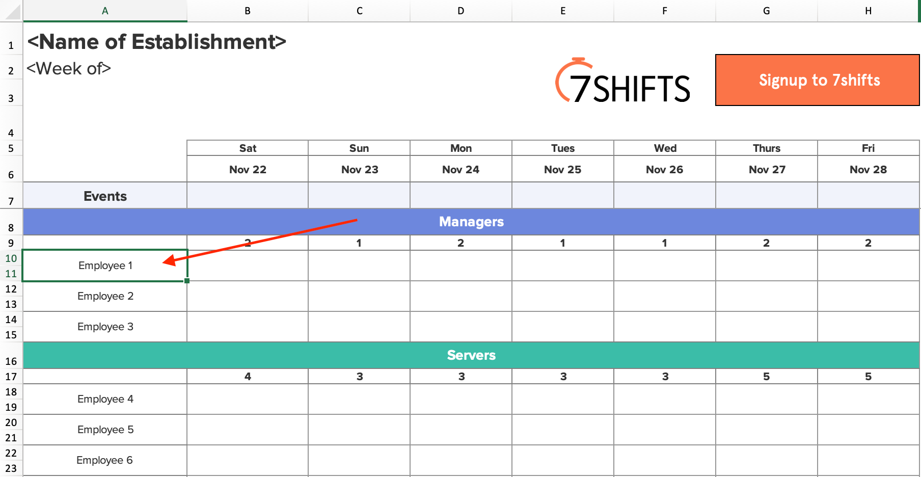 On Call Rotation Schedule Template Excel PDF Template